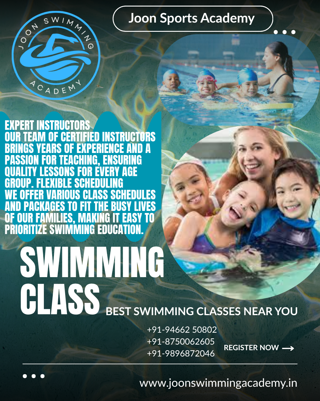 kids swimming training in Delhi Rohini